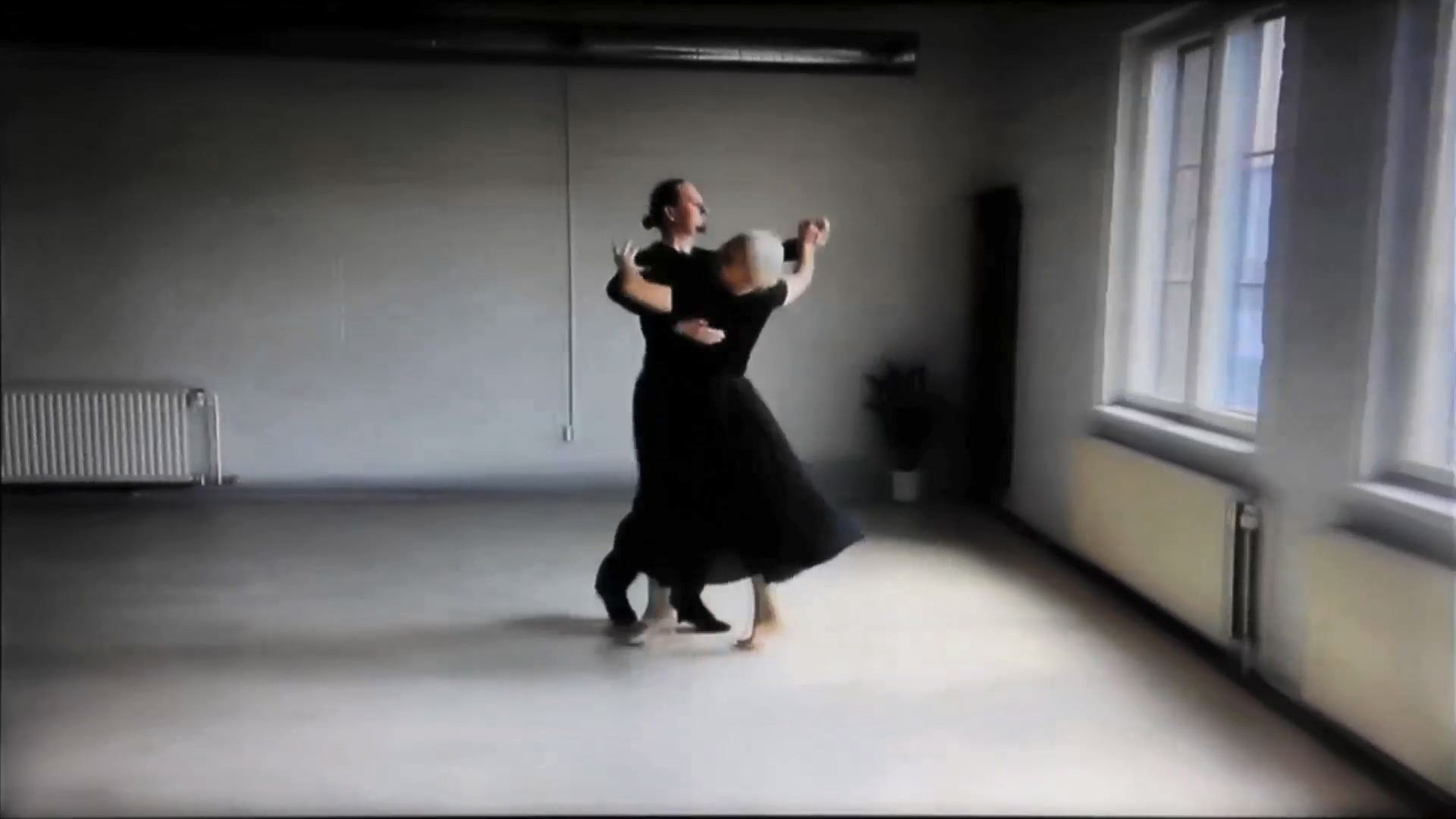 Everything beautiful (disappears) installation still, a pair dancing.