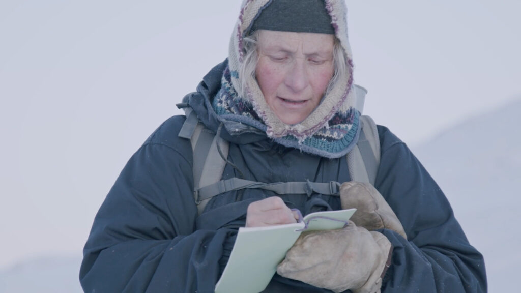 Snow Course Surveyor Julia Hoffmann.